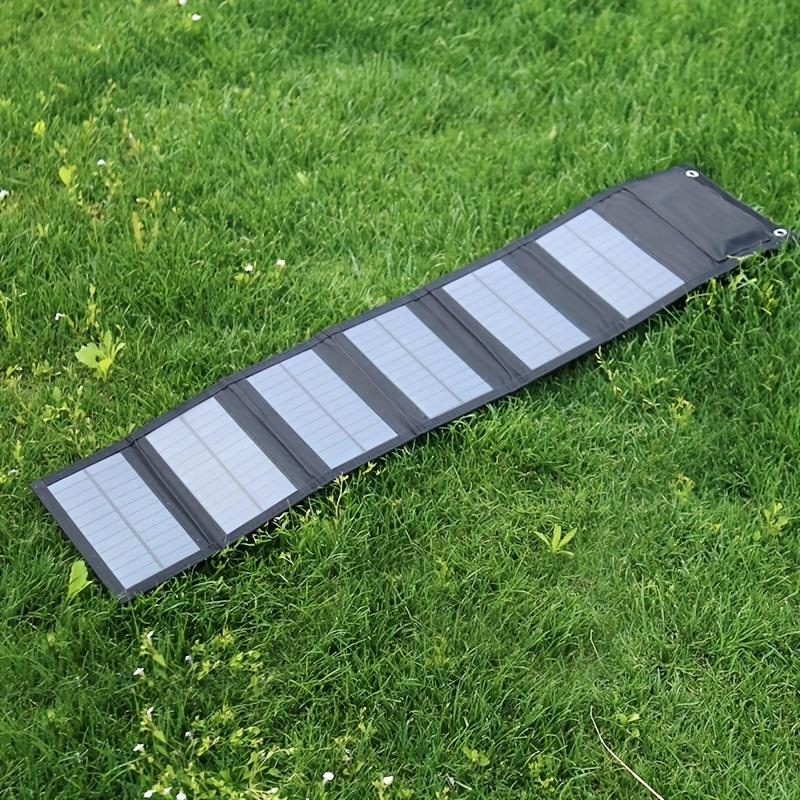 USB Solar Panel Set Foldable Power Bank, Suitable for Outdoor Activities Such As Camping, Hiking, Cycling, Fans, Flashlights, Etc