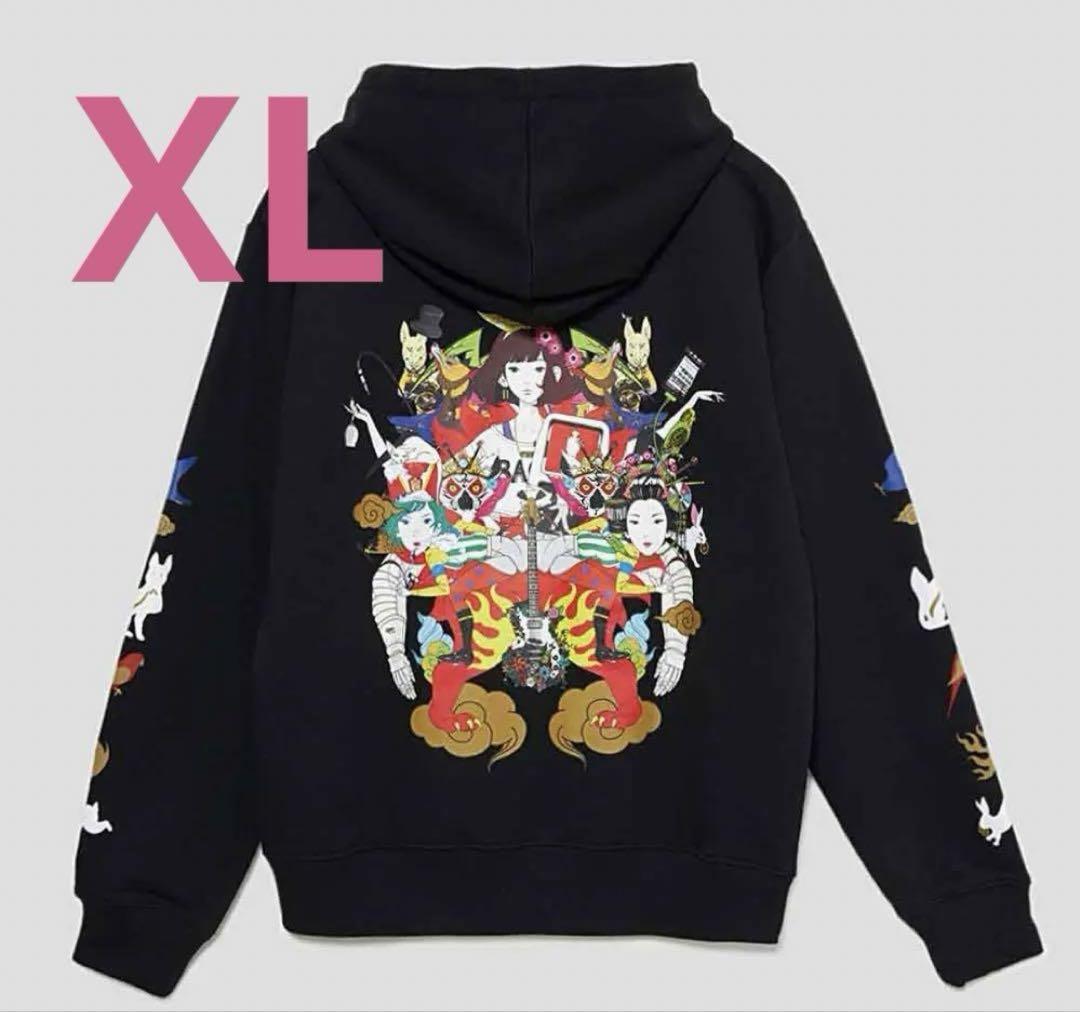 

[Б/У] Худи-коллаж Graniph Yusuke Nakamura XL черного цвета