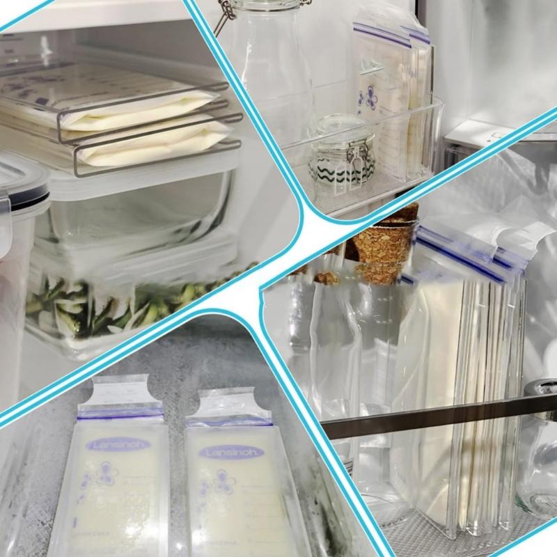 Breast Milk Storage Organization Stand Holder Space Saving Flat Breastmilk Freezer Organizer For 3 6 Oz Storage Bags