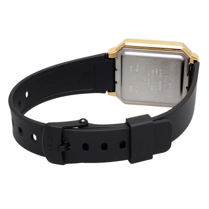 Casio Digital Watch A100WEFG-9A Men's Gold Black Urethane Band