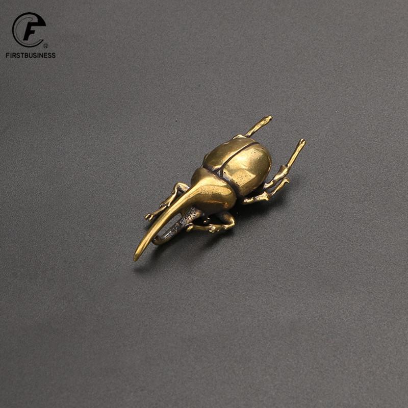Soild Brass Cricket Figurines Miniatures Desktop Ornaments Tricky Spoof Insect Toy Retro Animal Small Statue Crafts Decorations