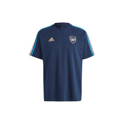 Arsenal Fransa Kapsül Koleksiyonu Harf Baskılı Üç Çizgili Kısa Kollu Futbol Forması Erkek Üst Lacivert HZ9992