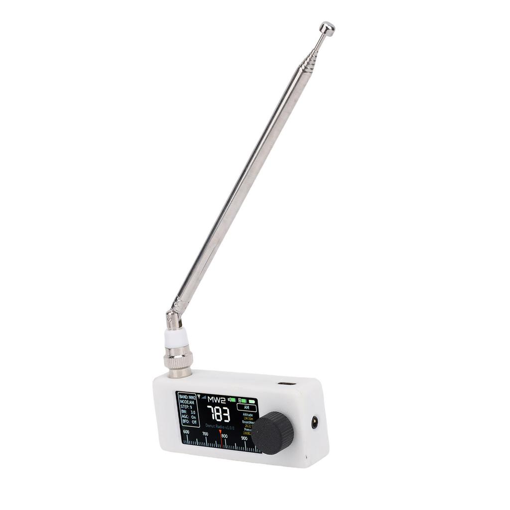 SI4732 Radio AM FM LSB USB Transistor Radio Receiver with 1.9in Color Screen 3.5mm Hdphone   Telescopic Antennae