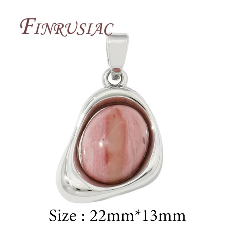 18K Real Gold Plated Natural Stone Charms For Jewelry Making,Pendants For Necklaces Making Accessories,DIY Jewelry Findings