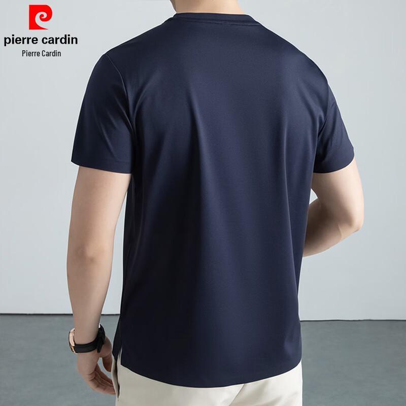 Pierre Cardin Men's Mulberry Silk Blend Short Sleeve T-Shirt