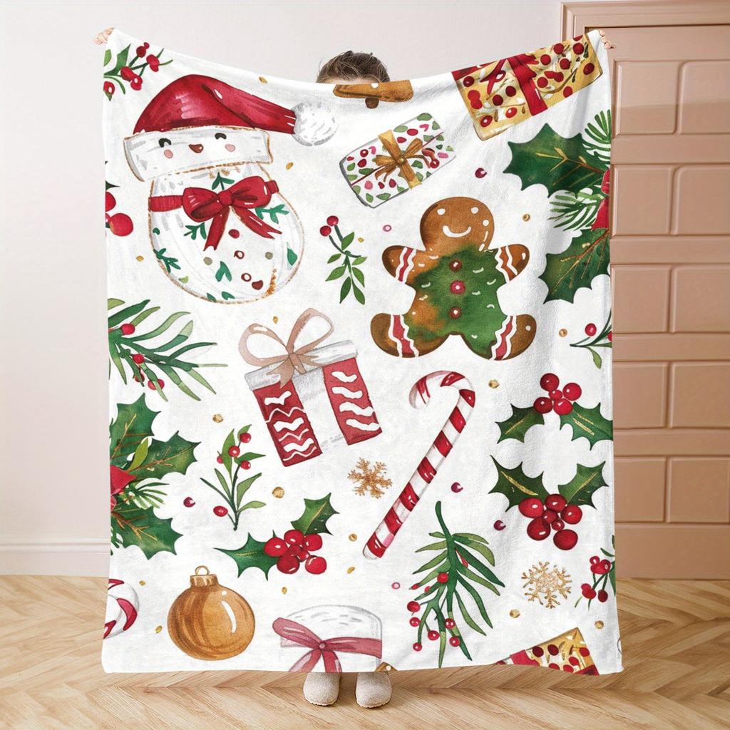 Christmas pine tree gifts Printed Blanket for Sofa Travel Camping Living Room Office Conditioning Blanket for All Seasons Gifts