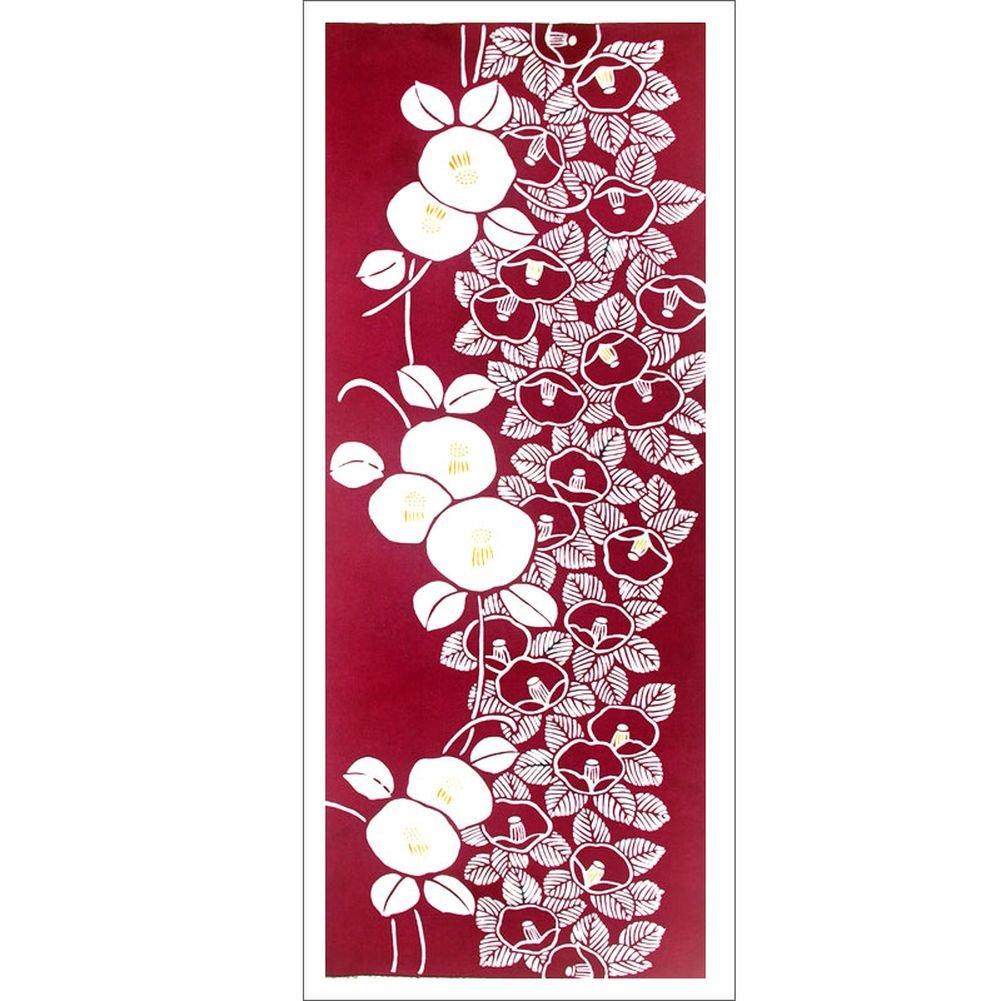 

Todaya Shoten Tenugui Camellia 691 Niwaen-zome (Tenugui)