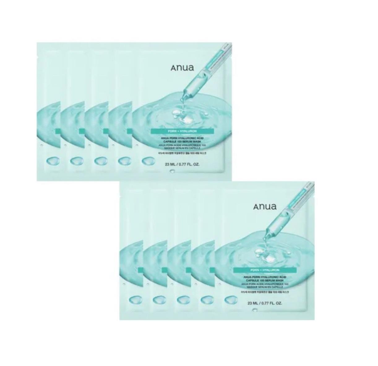 Anua PDRN Hyaluronic Acid Capsule Serum Mask 10 Sheets 10 Sheets