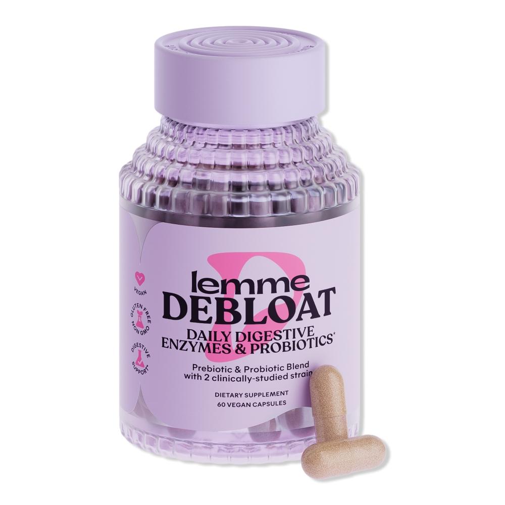 

Lemme Debloat Digestive Probiotic Multi Enzyme Capsules 60 Ct