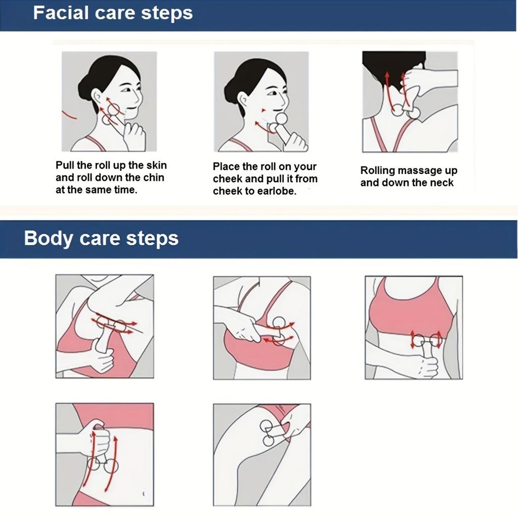 3D Roller Gesichtsmassagegerät, Gesichtsskulpturwerkzeug - Gesichtsmassagegerät Lifting-Tool Hautstraffung Reduziert Schwellungen Glättet Falten - Silbern