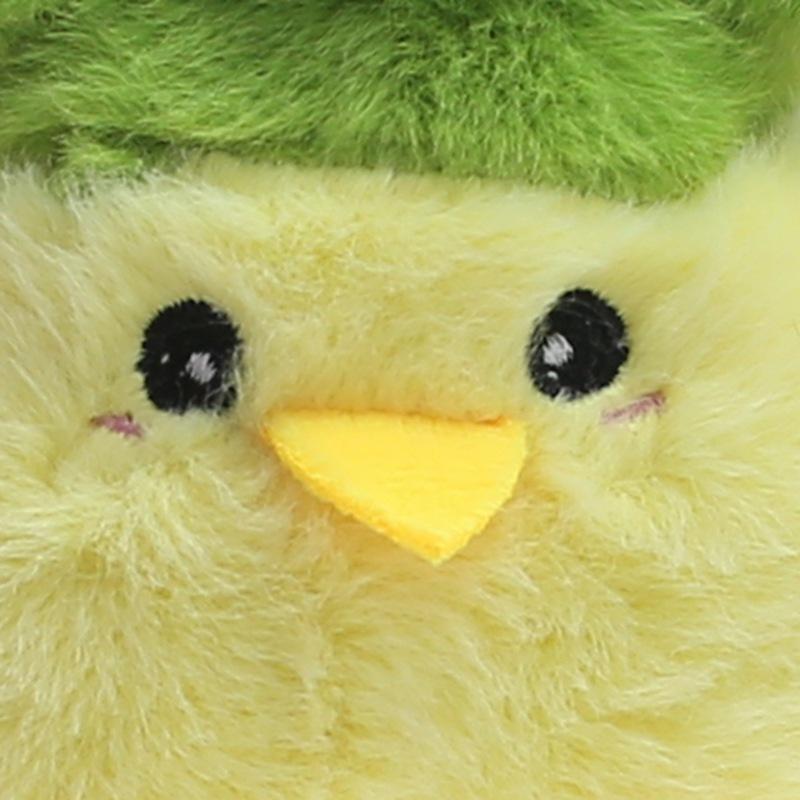 Garlic Bird Sound Doll Plush Toy White Small Cabbage Chicken Funny Cultural Doll Keychain Bag Hanging Ornament Pendant Women