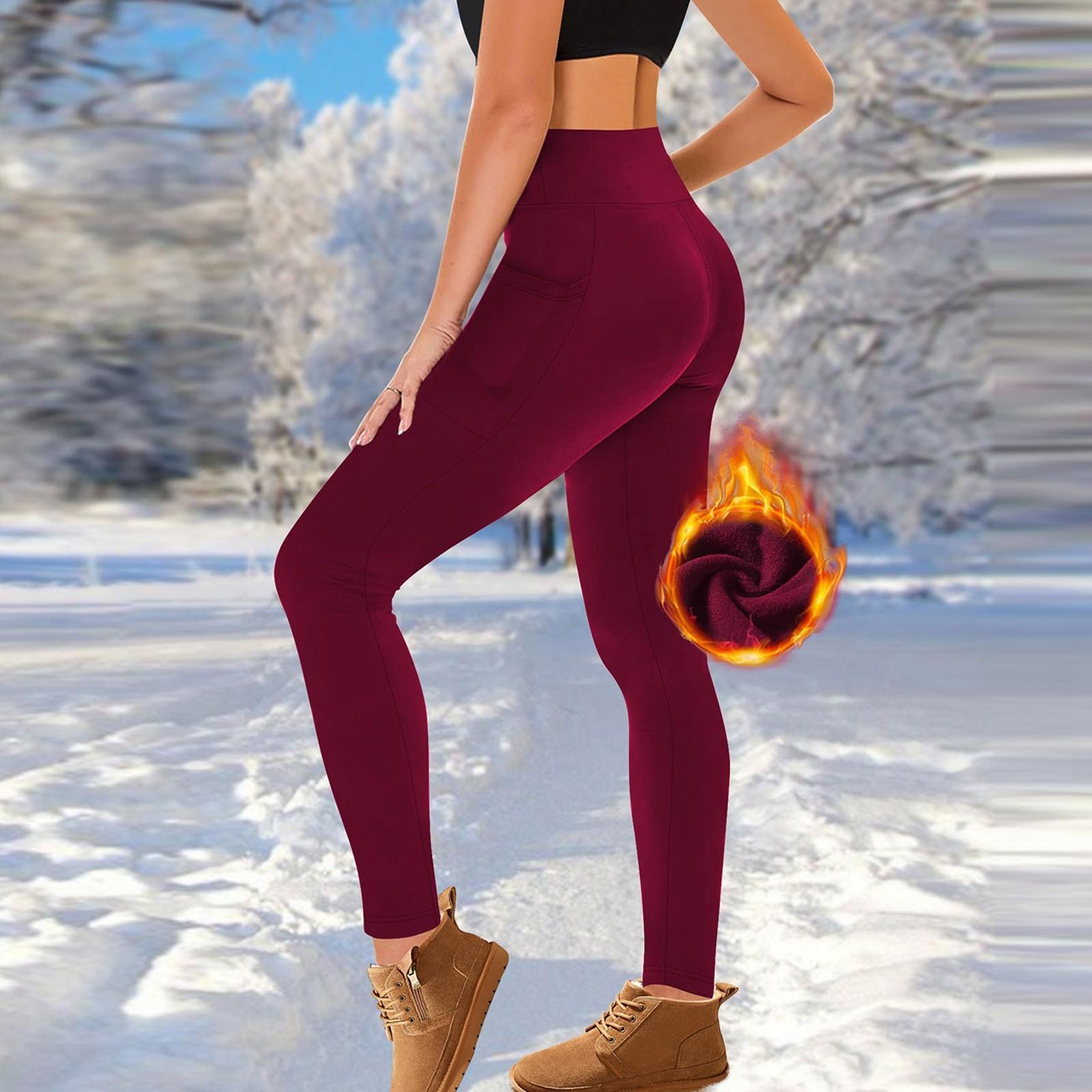 

Женская одежда для тренировок с высокой талией и подъемом бедер, спортивные штаны для йоги из флиса, длинные штаны XL винный
