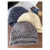 Women S Korean Style Solid Color Knit Beanie Loose Fit Warm Hat