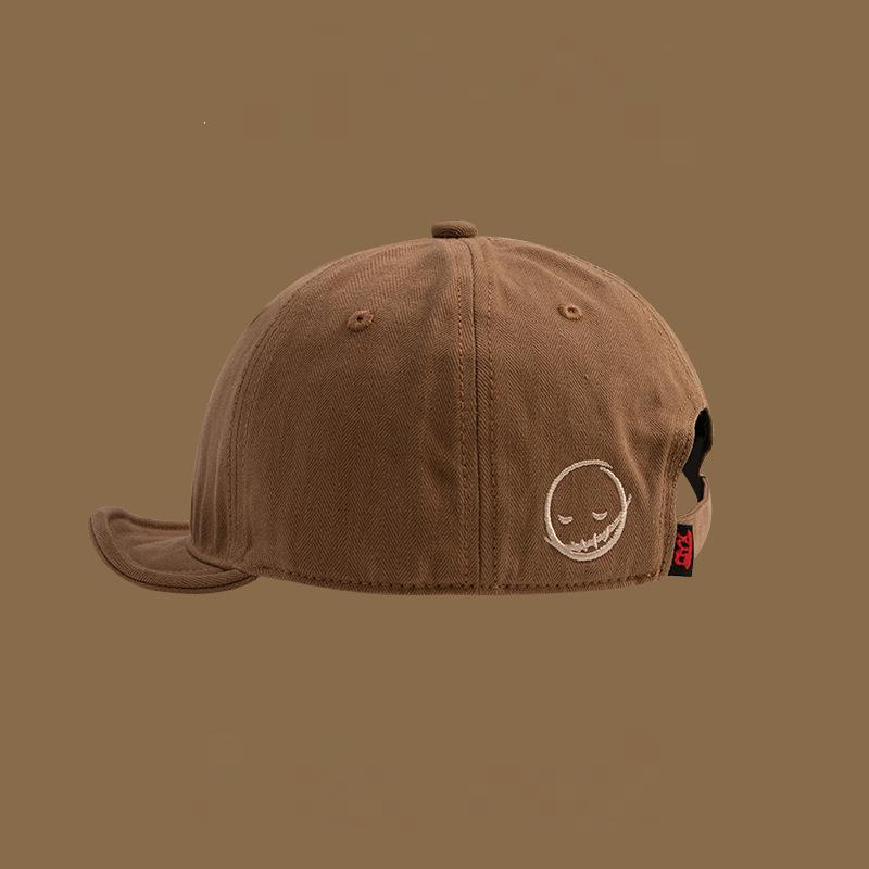 

Unisex Adjustable Short Brim Baseball Cap Soft Casual Sport Hat Unique Design for Daily Outings Streetwear Styling Adjustable
