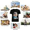 Cute Shark In Canvas Shoes Print Casual Unisex Top Pure Cotton T-shirt