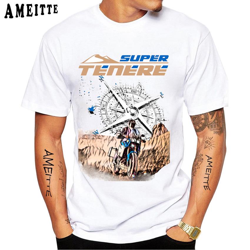 

2025 New Tenere 700 Adventure SuperTenere 1200 Sport T-shirt Men Short Sleeve Ride Motorcycle T-Shirt Hip Hop Boy Riding Tees S