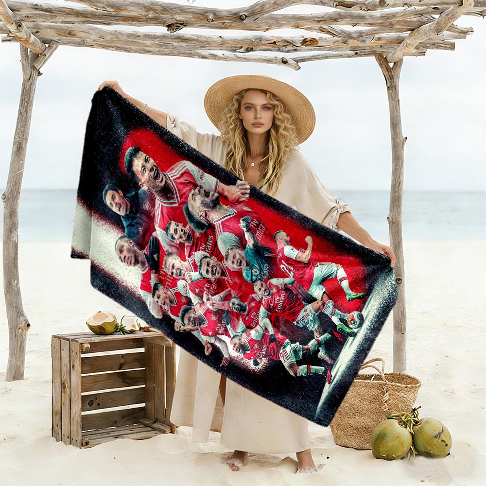 Arsenal Football Player Beach Towel High Absorbency & Quick-Dry Comfortable Lightweight Perfect for Traveling Yoga Camping and Swimming