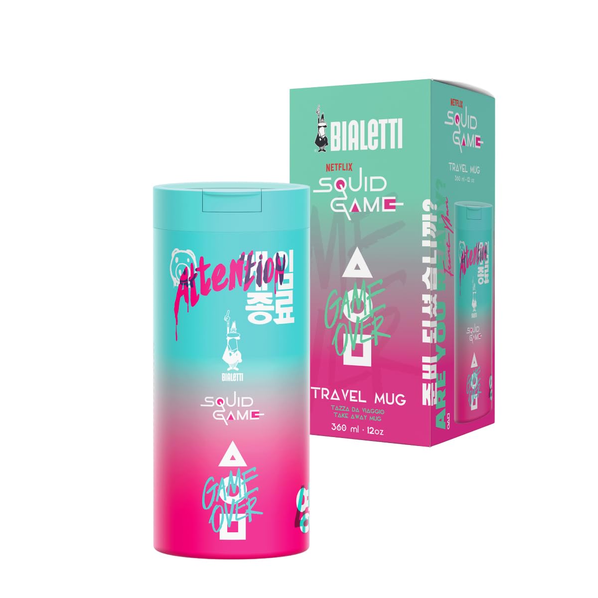 

Кружка для путешествий Bialetti Squid Game зелёный