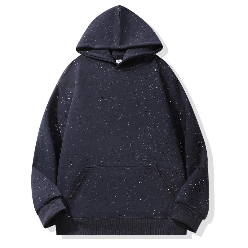 Neues Hua Baumwolle Sternen Kapuzen-Unisex-Sweatshirt - Trendig Amerikanischer Lässiger Lockerer Schnitt