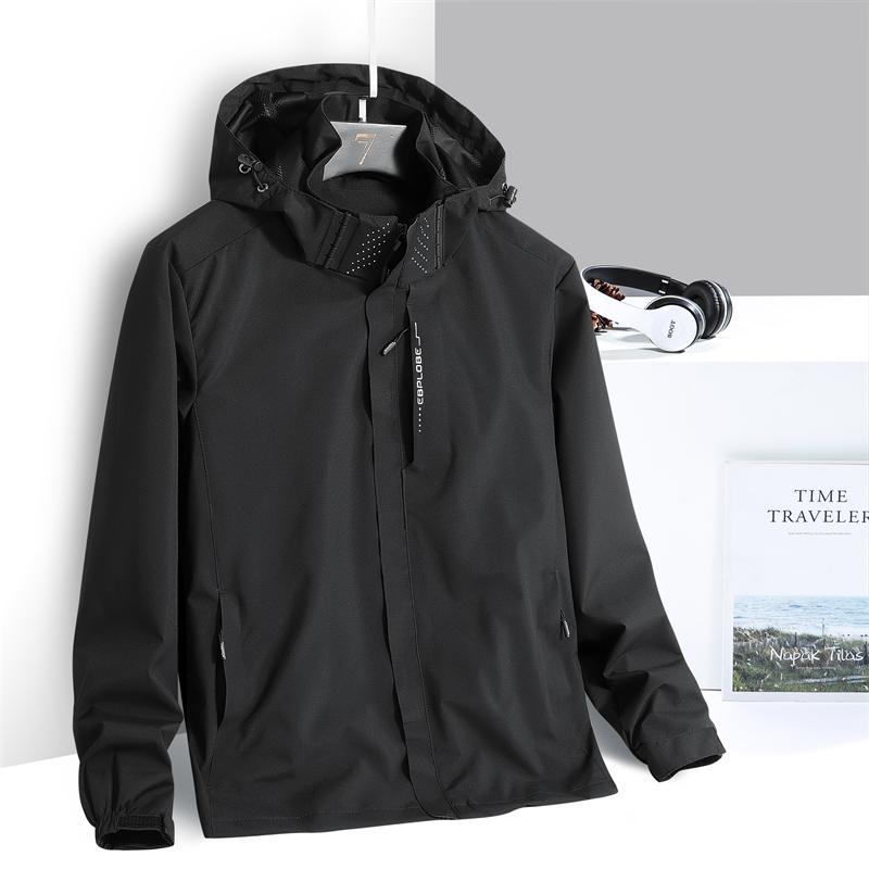 Spring and Autumn Thin Outdoor Hooded Mountaineering Jacket