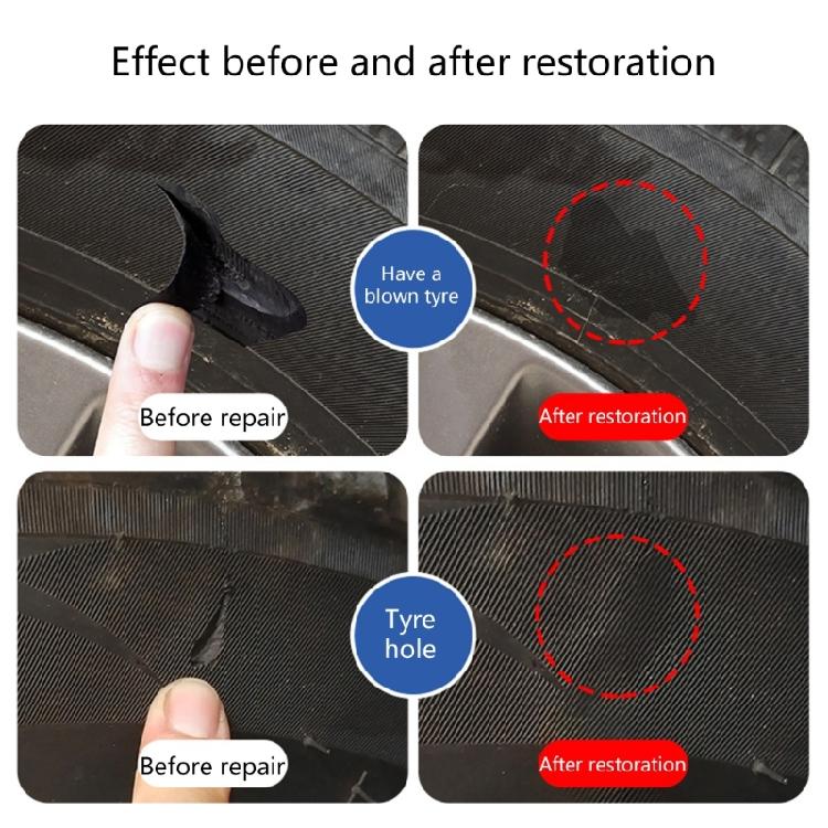 Tire Repair Liquid Rubber Adhesive Black GlueFast Caulk Repair Seal Tyre Sealant