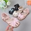 Mädchen Sommer Strandschuhe Prinzessin Sandalen Cut-outs Kindersandalen Kristall Schmetterling mit Spitze Süß Weich Atmungsaktiv Anti-Kick Niedlich