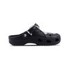 Crocs Baya Crush Clog EVA Shine Beya Beach Hand-Painted Sweet Pearl Niche Versatile Campus Style Hole Shoes Unisex Black