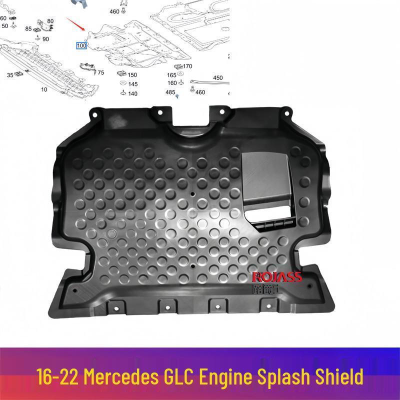 

Compatible Splash Guard for Mercedes-Benz GLC200/260/300 W253: Front Bumper, Engine, Radiator, Gearbox, Undercarriage. Engine Undercarriage Guard [Domestic] Plastic