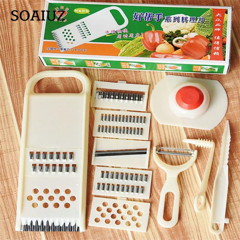 Multifunctional Vegetable Cutter Potato Shredded Slicer Set 11 Pieces Set