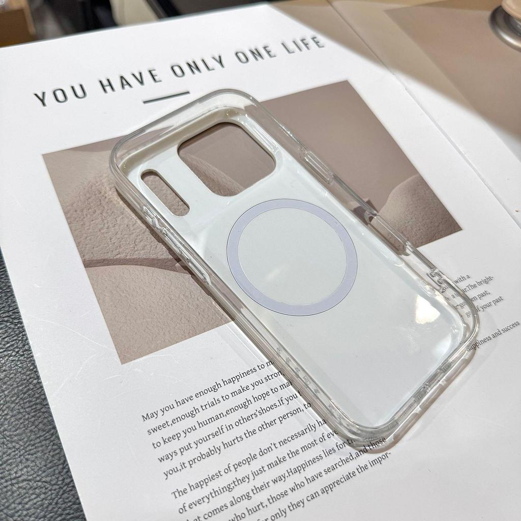 Trendy Stripe Series Magnetic Drop-Proof Phone Case for iPhone 17/16 Promax