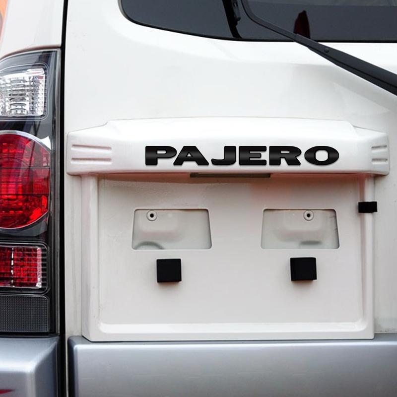 Per Mitsubishi Pajero Auto 3D Lettere Metalliche Logo Badge Decalcomanie Adesivo Auto Auto Bagagliaio Posteriore Emblema Alfabeto Adesivi Styling