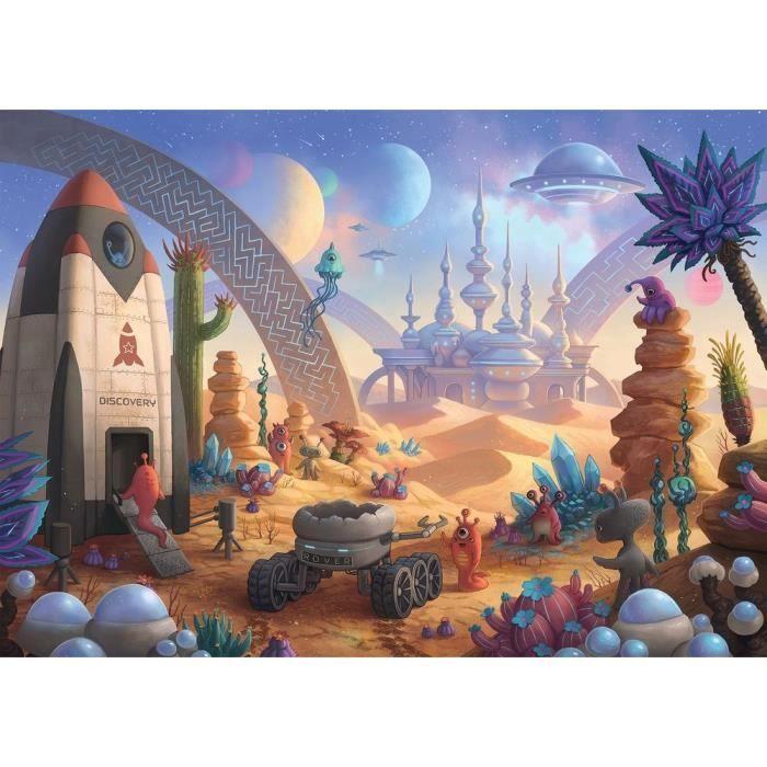 Escape puzzle - Ravensburger - La mission spatiale - 368 pièces - Paysage et nature - Bleu