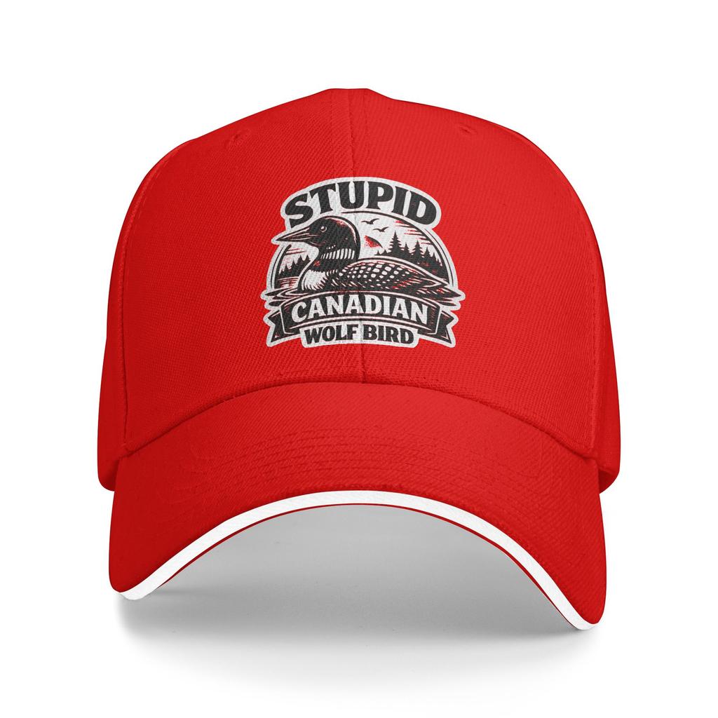 Heated Rivalry Stupid Canadian Wolf Bird Quote Sun Baseball Cap Summer y2k Cool Hip Hop Hats For Men Tennis Skate Baseball Caps