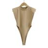 Sexy Tops for Ladies 2024 New Summer Black Sleeveless Bodysuit