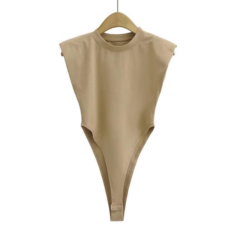 Sexy Tops for Ladies 2024 New Summer Black Sleeveless Bodysuit