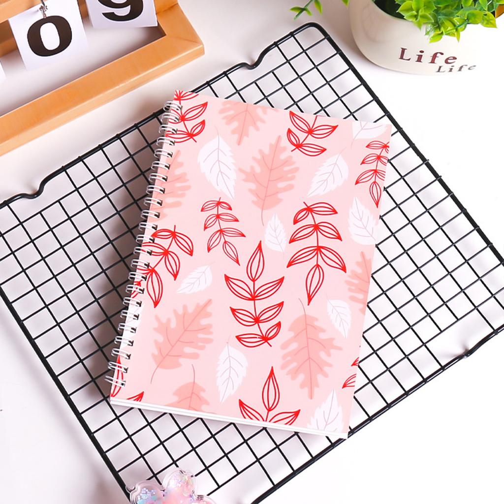 Papier autocollant à décoller des deux côtés Carnet japonais minimaliste Cahier à feuilles mobiles pour étudiants Planificateur rechargeable avec reliure spirale