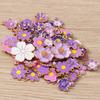 Tusember Mixed Flower Pendants 10Pcs Cute Colorful Flowers Charms for DIY Keychain Bracelets Necklace Jewelry Making Accessories