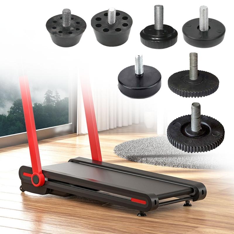 4Pcs Adjustable Furniture Leg Pad Screw In Foot Mat Table Chair Leveling Foot Pad Fitness Equipment Shock Absorption Pad
