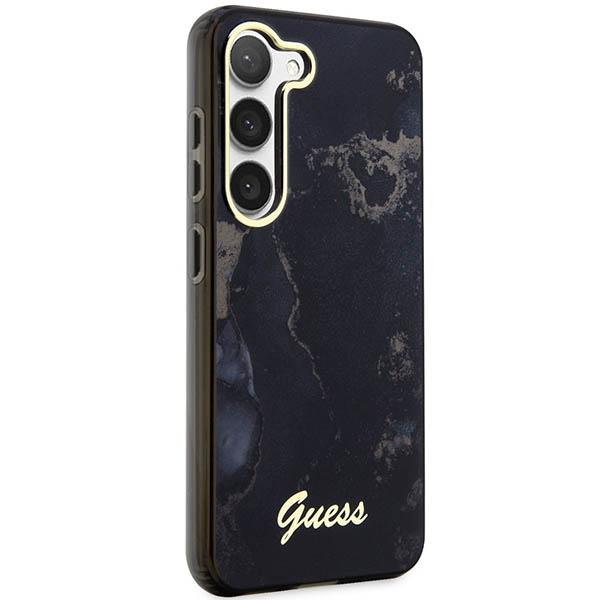 Etui Do Samsung Galaxy S23 Plus Guess Golden Marble Collection Czarne