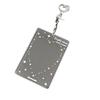 Acrylic Photocard Holder Heart Star Pattern With Keychain Photo Card Protector 3-inch Kpop Idol Card Kpop Idol Card Holder