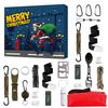 Survival Kit 24 DAY Christmas Countdown Advent Calendar Multi-purpose Survival Tools For Men Hiking Camping Fishing Backpacking