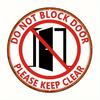 Vintage Metal Sign X Inch Do Not Block Door Aluminum Round Wall Decor for Home