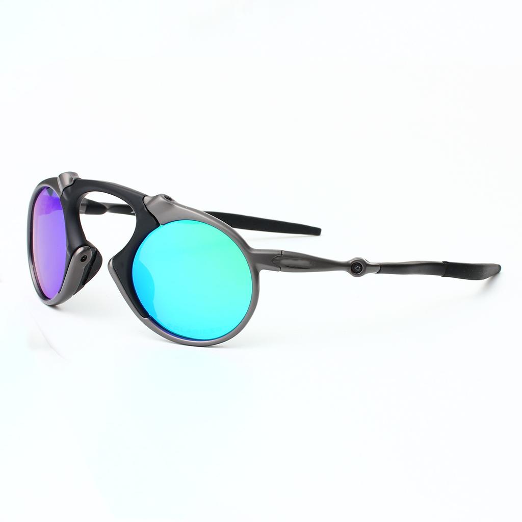 Modaya uygun retro polarize güneş gözlüğü, yuvarlak çerçeveli, erkek ve kadınlar için uygundur, dış mekan aktiviteleri, bisiklet sürme ve araba kullanma için; çinko alaşımından yapılmış6030