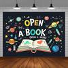 Ouvrir un livre Ouvrir un esprit Tapisserie Éducatif Apprentissage Motivation Coin Lecture Bibliothèque de Classe Décor Mural Pour École Chambre d'Enfant