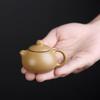 Mini Zisha Pocket-Sized Fingertip Teapot: Xi Shi Style, Kung Fu Tea Set Ornament.