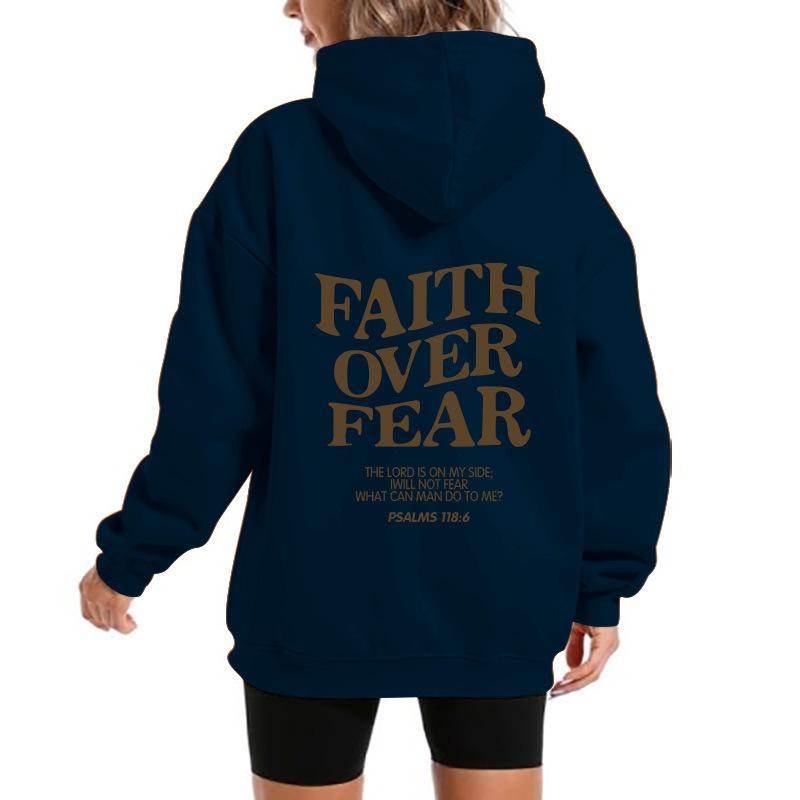 2025 popular men's and women's fleece sweater letter print kangaroo pocket new hooded sweater