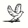 Stilfull 1 st Metall Duva Skylt - Birds Of A Feather design. Lägg till rustik elegans till utomhus hem & trädgård. Idealisk inflyttningspresent
