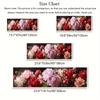 1Pcs Colorful Blooming Peonies Non-Slip Washable Area Rug Runner for Entryway, Living Room, Bedroom & Patio