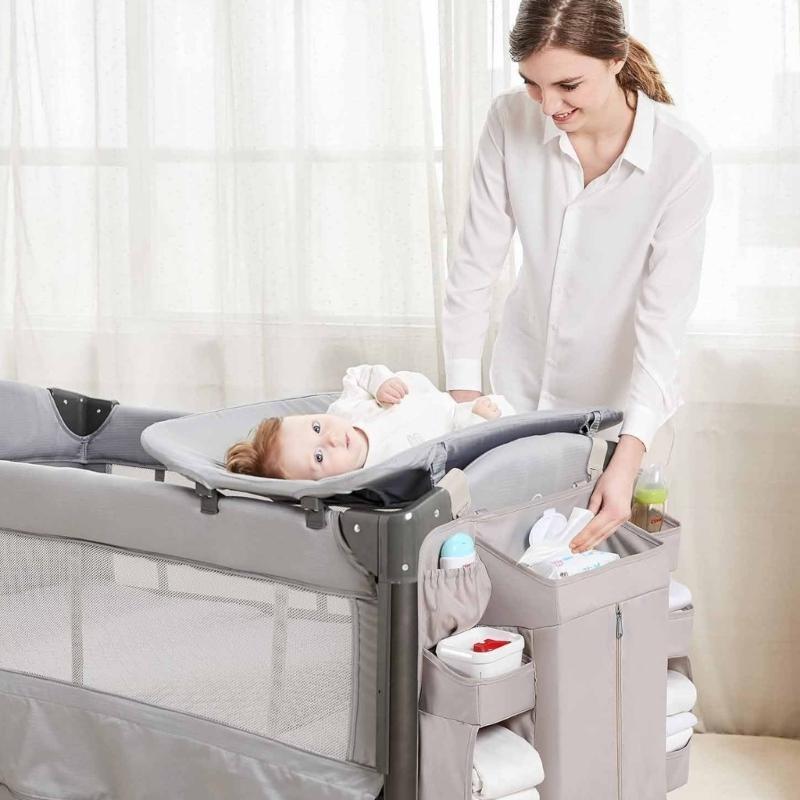  Space Saving Baby Bedsides Organizers Durable Fabric Storage Solution for Newborns Supplies