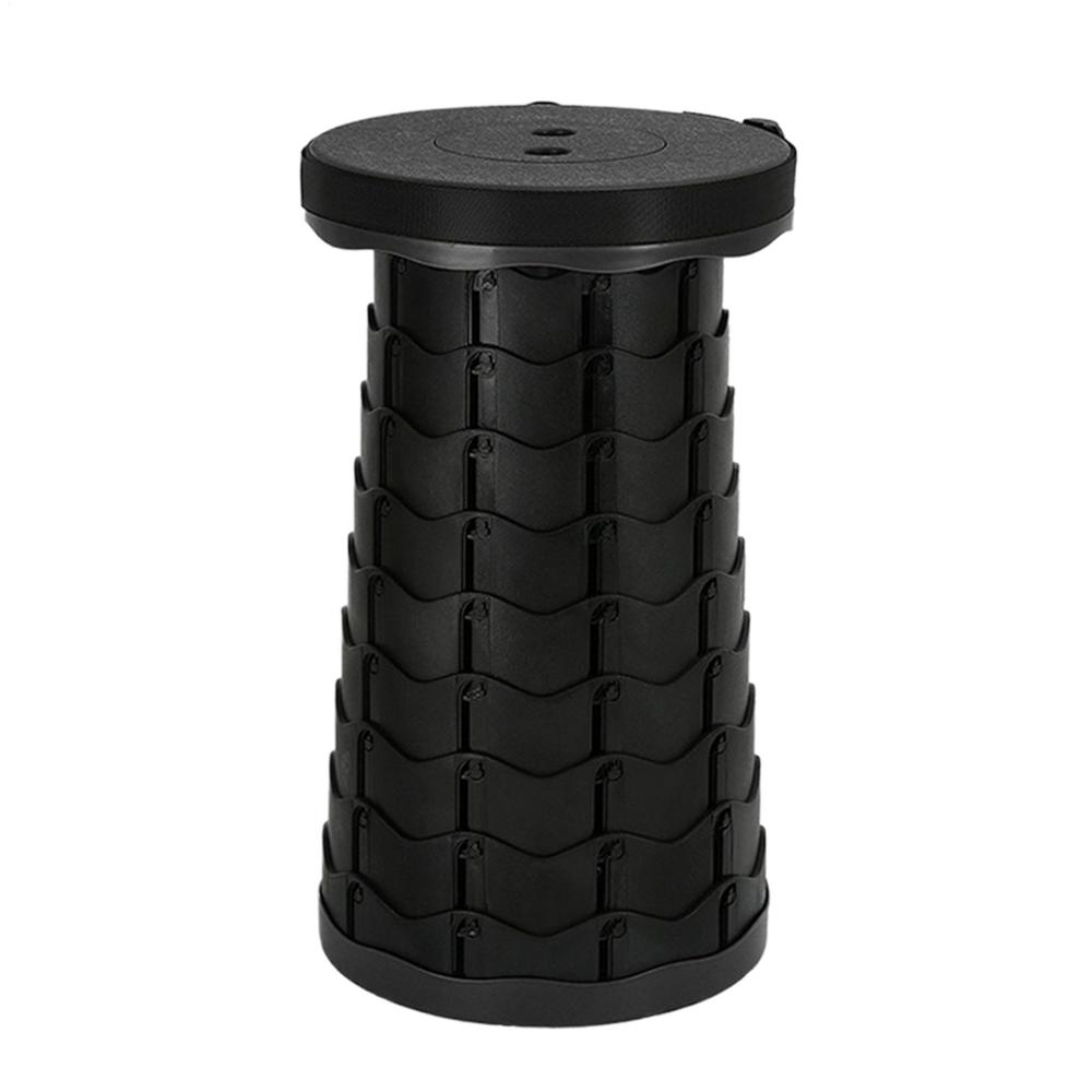 Folding Stool Heavy Duty Collapsible Telescoping Stool with Load , Portable Retractable Stool for Camping Fishing